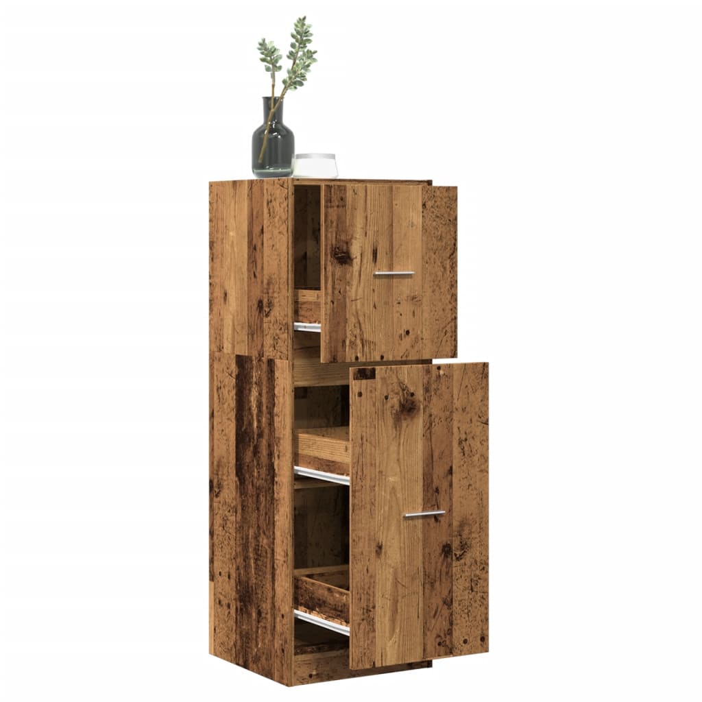 Armadietto da Farmacia Legno Vecchio 40x41x118 cm in Truciolato 855203