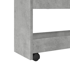 Carrello Stretto a 4 Livelli Grigio Cemento in Truciolato 855262