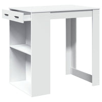 Tavolo da Bar Bianco 102x70x103,5 cm in Truciolato 3309321