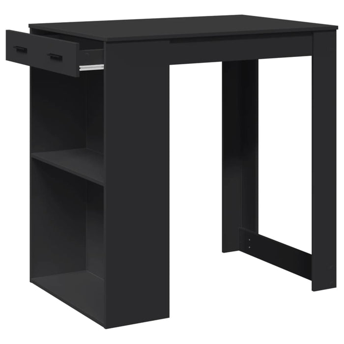 Tavolo da Bar Nero 102x70x103,5 cm in Truciolato 3309322