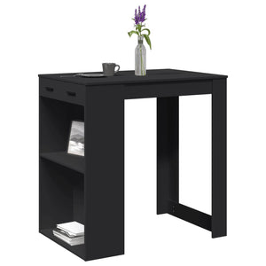 Tavolo da Bar Nero 102x70x103,5 cm in Truciolato 3309322