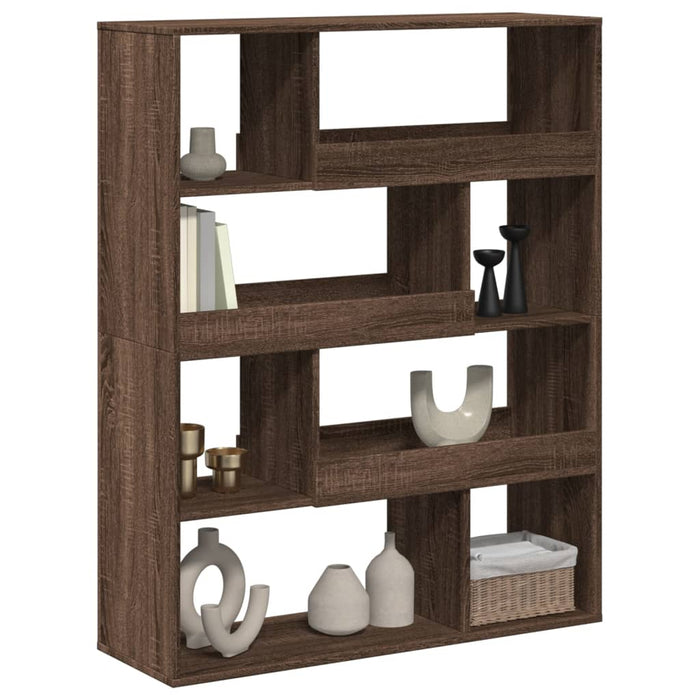 Libreria Rovere Marrone 100x33x125,5 cm in Legno Multistrato 3309336