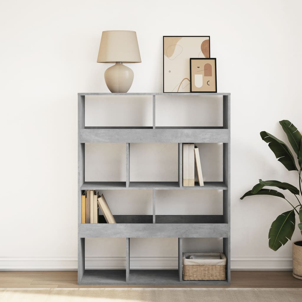 Libreria Grigio Cemento 100x33x125,5 cm in Legno Multistrato 3309360