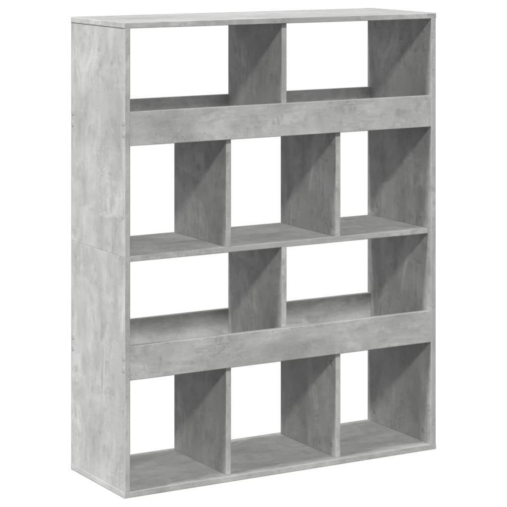 Libreria Grigio Cemento 100x33x125,5 cm in Legno Multistrato 3309360