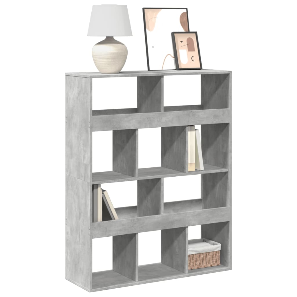 Libreria Grigio Cemento 100x33x125,5 cm in Legno Multistrato 3309360