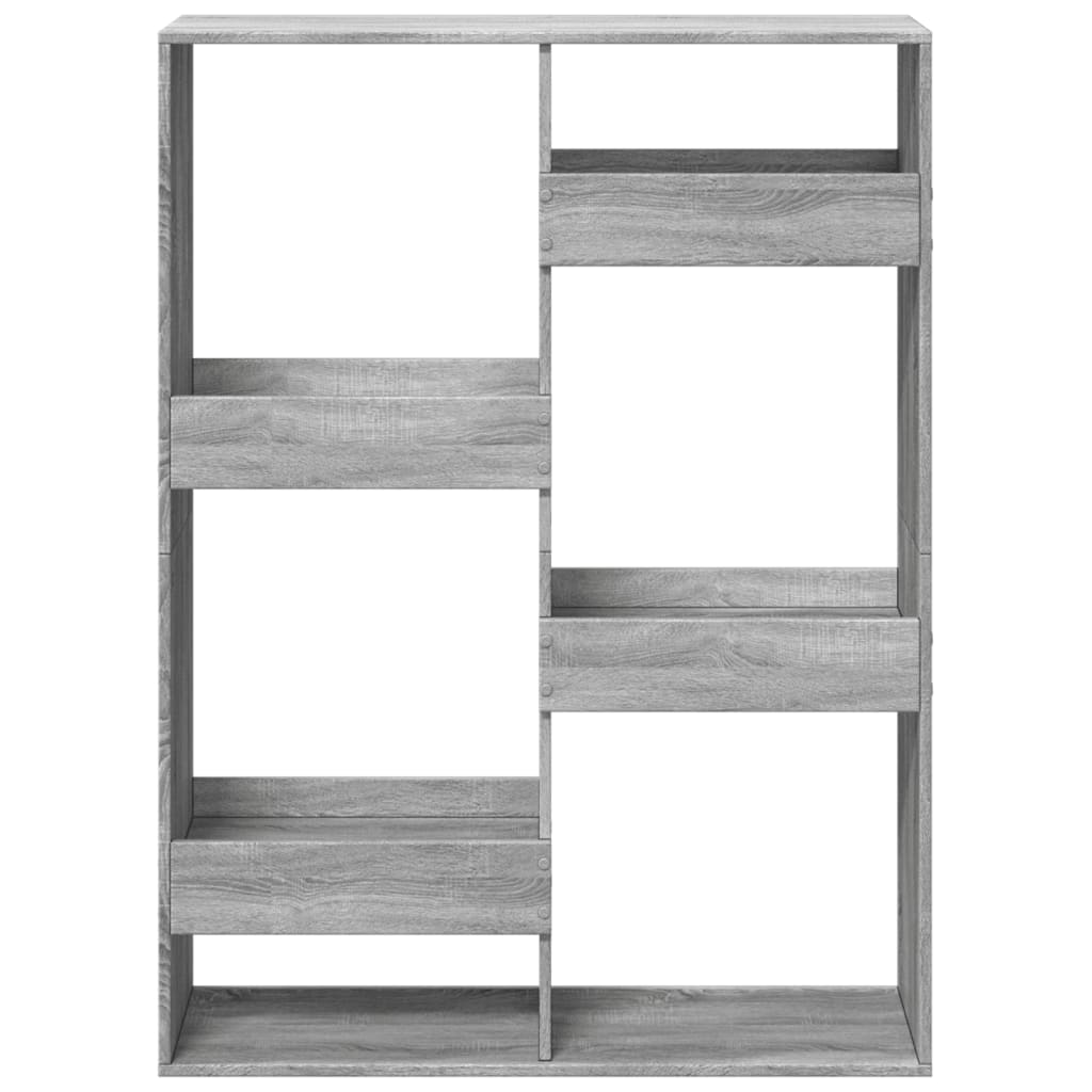 Libreria Grigio Sonoma 100x33x135 cm in Legno Multistrato 3309389