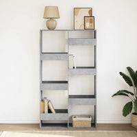 Libreria Grigio Cemento 100x33x175 cm in Legno Multistrato 3309405