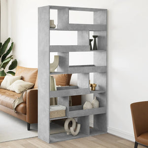 Libreria Grigio Cemento 100x33x187,5 cm in Truciolato 3309504