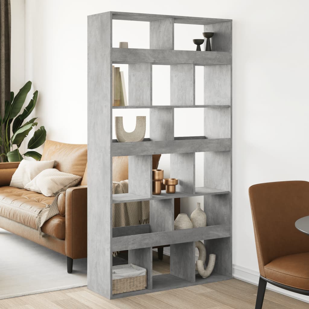 Libreria Grigio Cemento 100x33x187,5 cm in Truciolato 3309540