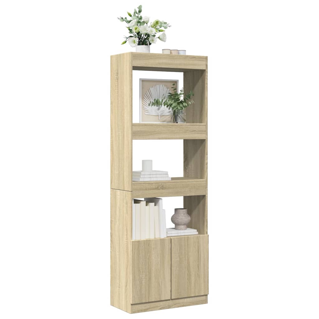 Credenza Rovere Sonoma 63x33x180 cm in Truciolato 3309602