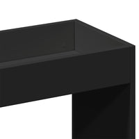 Credenza Nera 92x33x140 cm in Legno Multistrato 3309610