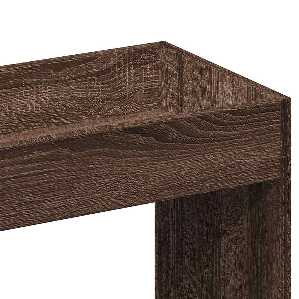 Credenza Rovere Marrone 92x33x180 cm in Legno Multistrato 3309624