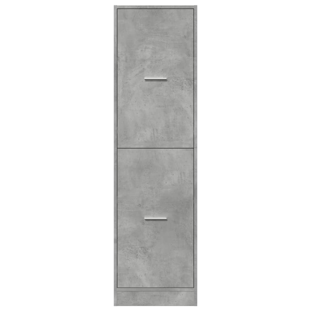 Armadietto da Farmacia Grigio Cemento 40x41x144,5 cm Truciolato 3309639