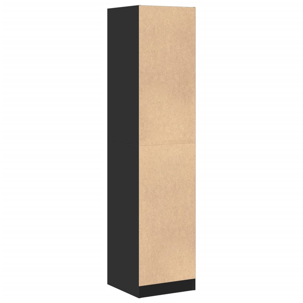 Armadietto da Farmacia Nero 40x41x174,5 cm in Truciolato 3309646