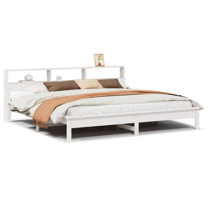 Letto senza Materasso Bianco 180x200 cm Legno Massello di Pino 3309729