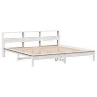 Letto senza Materasso Bianco 180x200 cm Legno Massello di Pino 3309729