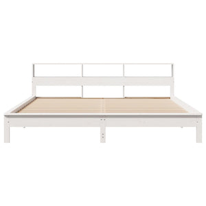 Letto senza Materasso Bianco 180x200 cm Legno Massello di Pino 3309729