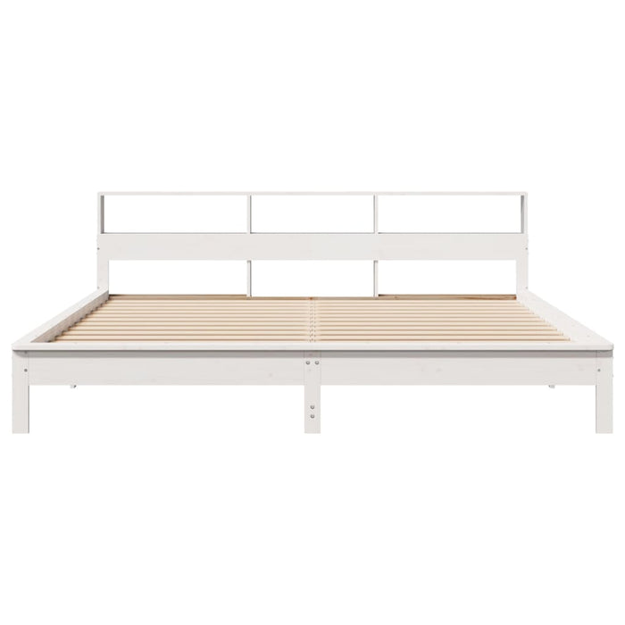 Letto senza Materasso Bianco 180x200 cm Legno Massello di Pino 3309729