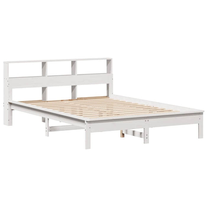 Letto senza Materasso Bianco 140x190 cm Legno Massello di Pino 3309741