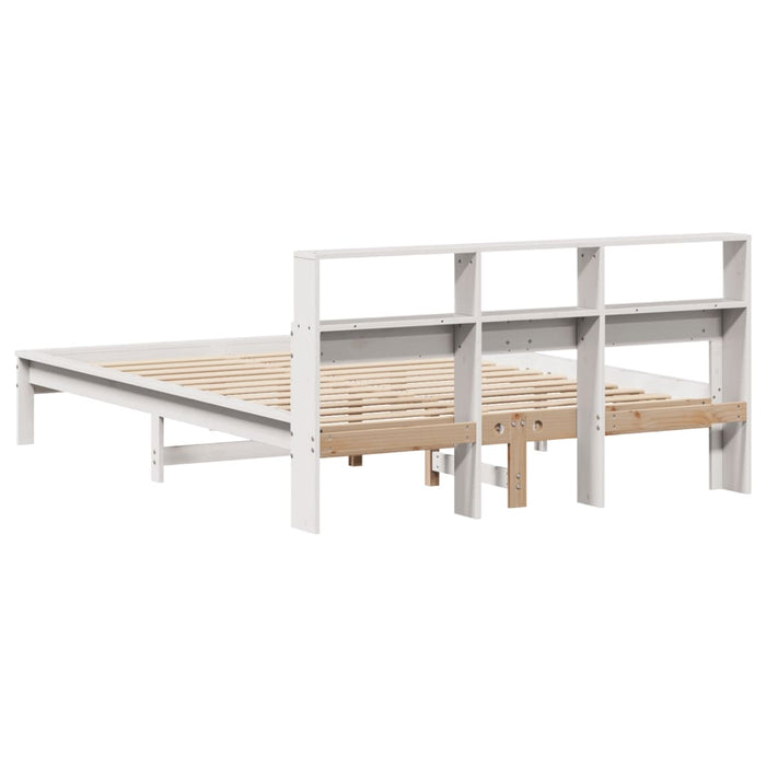 Letto senza Materasso Bianco 140x190 cm Legno Massello di Pino 3309741