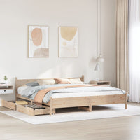 Letto senza Materasso 180x200 cm in Legno Massello di Pino 3309761