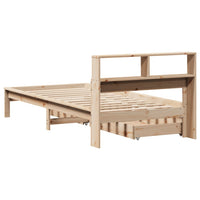 Letto Libreria senza Materasso 90x190 cm Legno Massello Pino 3309830