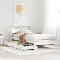 Letto con Libreria senza Materasso 75x190 cm in Legno Pino 3309834