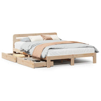 Letto senza Materasso 120x190 cm in Legno Massello di Pino 3309866