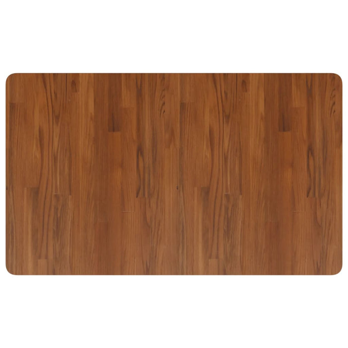 Banco Lavoro Marrone Scuro 100x60x(71,5-98) cm Legno di Rovere 3309703