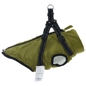 Cappotto Cani Imbracatura Impermeabile Riflettente Verde S 4019892