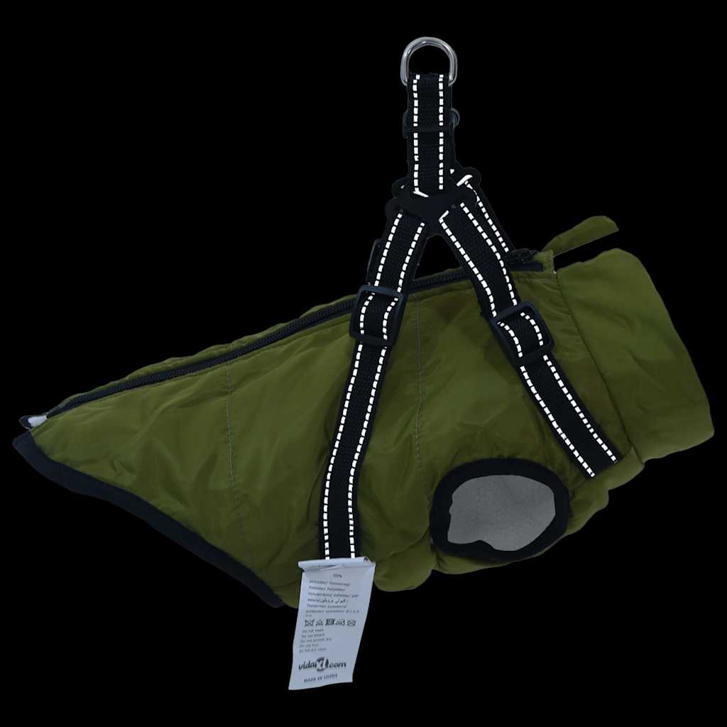 Cappotto Cani Imbracatura Impermeabile Riflettente Verde S 4019892