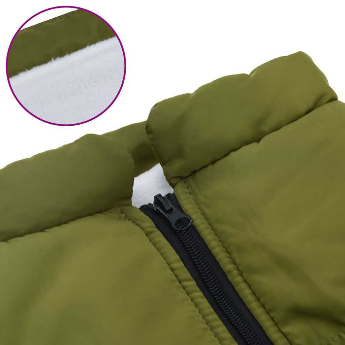 Cappotto Cani Imbracatura Impermeabile Riflettente Verde 5XL 4019899