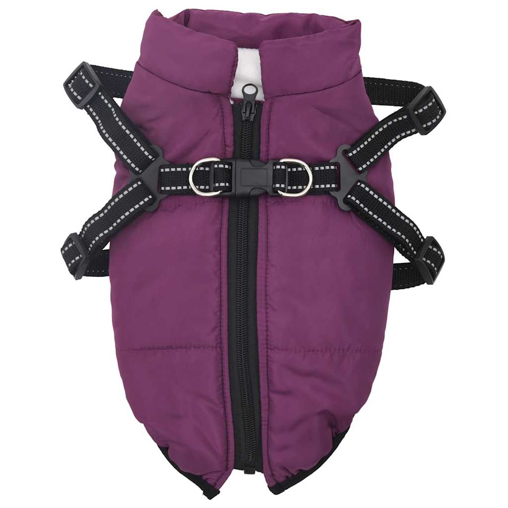 Cappotto Cani Imbracatura Impermeabile Riflettente Viola L 4019903