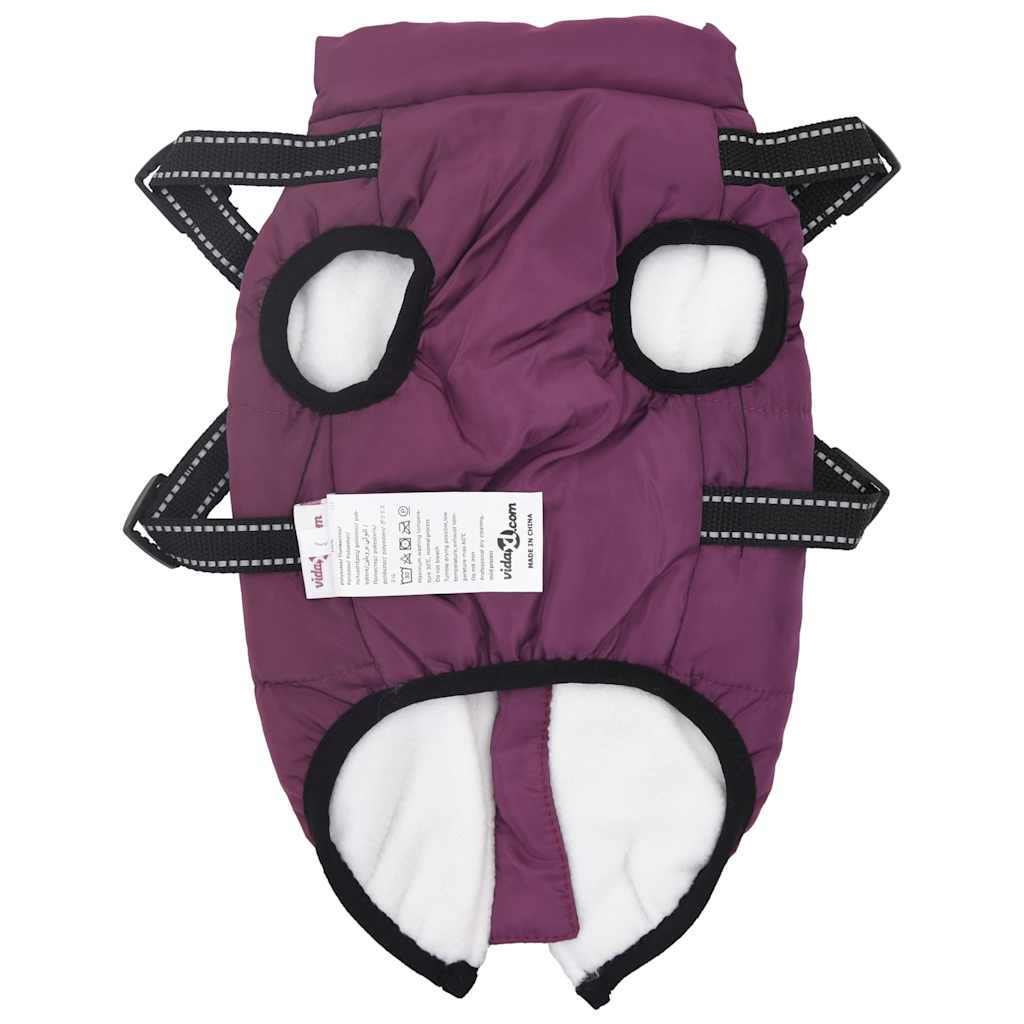 Cappotto Cani Imbracatura Impermeabile Riflettente Viola L 4019903