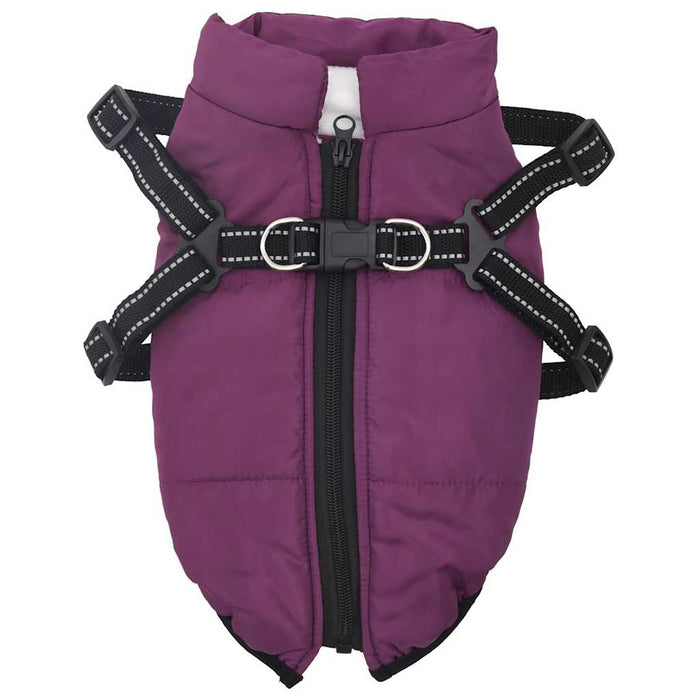 Cappotto Cani Imbracatura Impermeabile Riflettente Viola XL 4019904