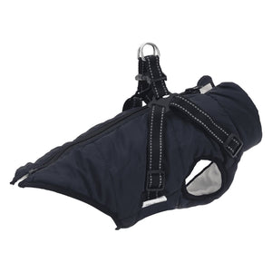 Cappotto Cani Imbracatura Impermeabile Riflettente Blu Navy M 4019914