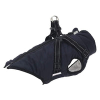 Cappotto Cani Imbracatura Impermeabile Riflettente Blu Navy L 4019915