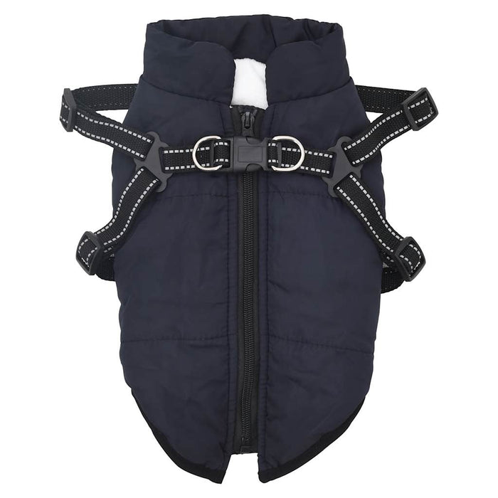 Cappotto Cani Imbracatura Impermeabile Riflettente Blu Navy XL 4019916