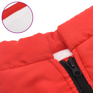 Cappotto Cani con Imbracatura Impermeabile Riflettente Rosso M 4019948