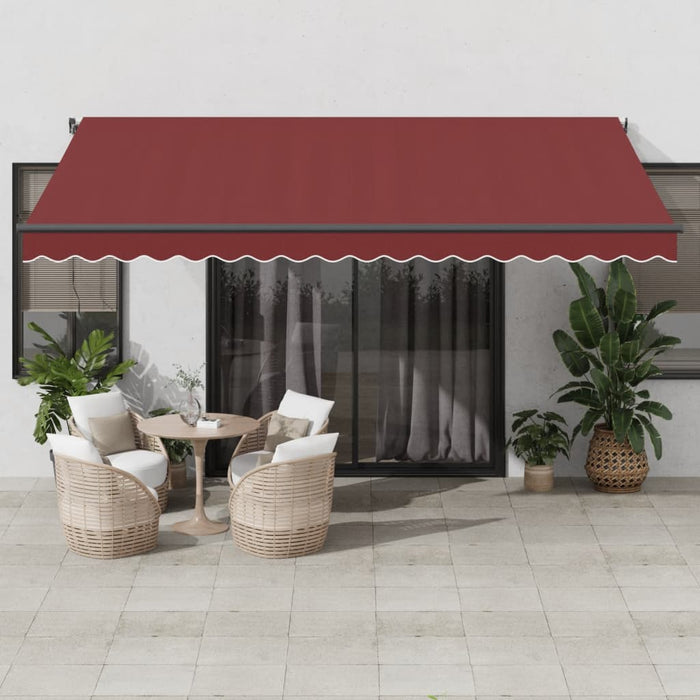 Tenda da Sole Retrattile Automatica Bordò 450x300 cm 3310191