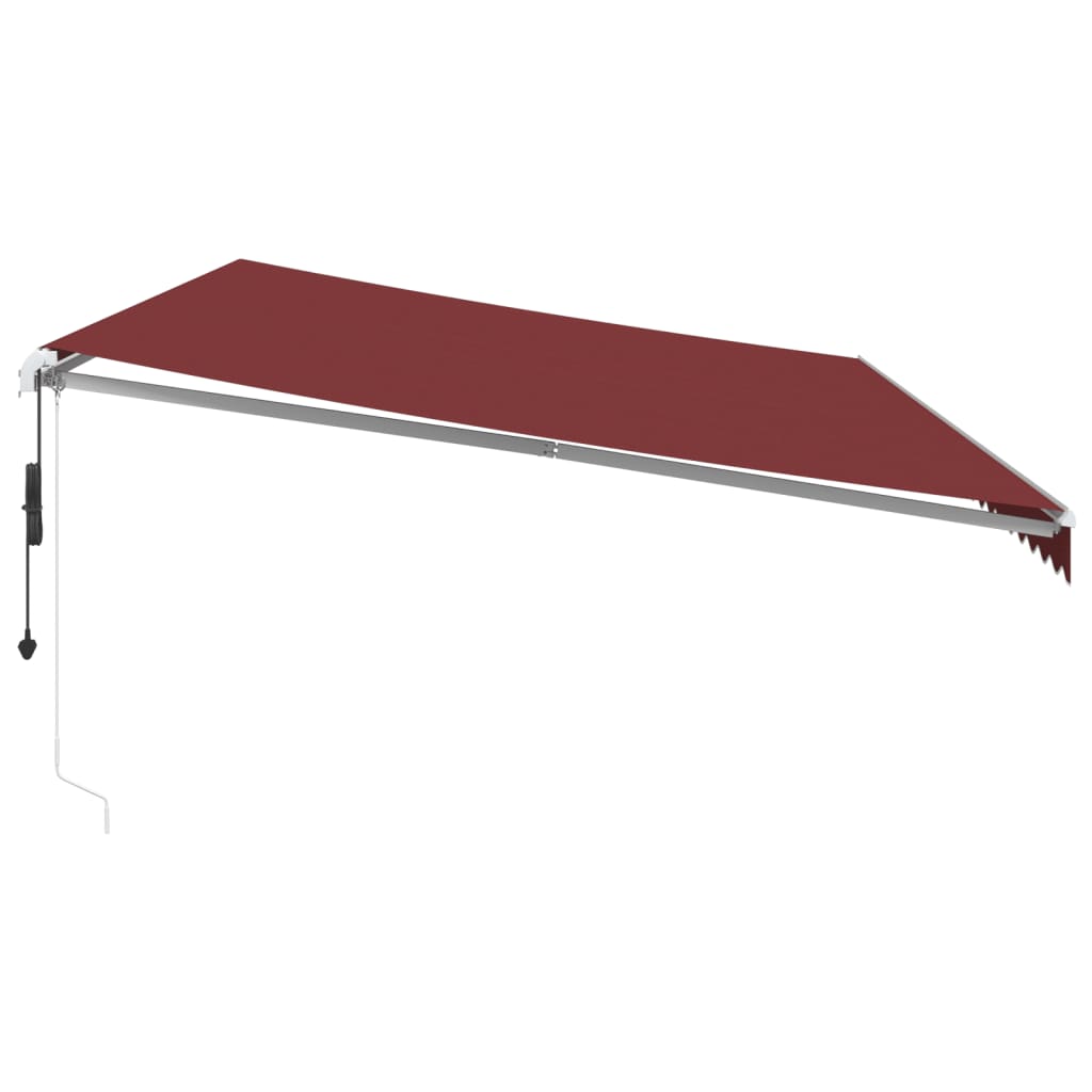 Tenda da Sole Retrattile Automatica Bordò 600x300 cm 3310198