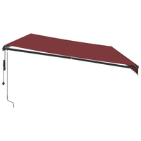 Tenda da Sole Retrattile Automatica Bordò 600x300 cm 3310201