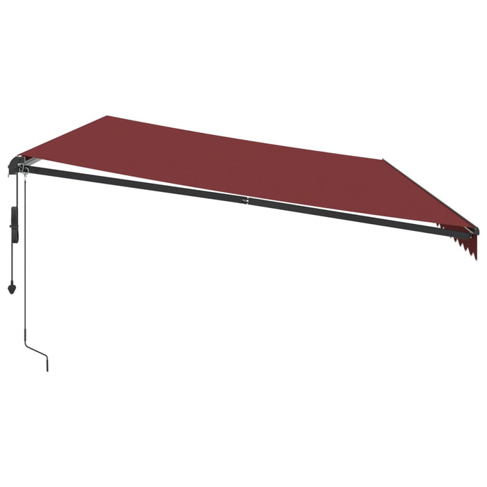 Tenda da Sole Retrattile Automatica Bordò 600x300 cm 3310201