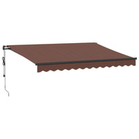 Tenda da Sole Retrattile Automatica Marrone 350x250 cm 3310206