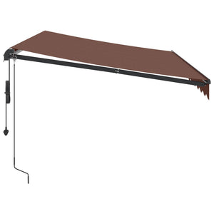 Tenda da Sole Retrattile Automatica Marrone 350x250 cm 3310206