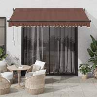 Tenda da Sole Retrattile Automatica Marrone 350x250 cm 3310206