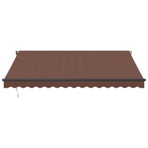 Tenda da Sole Retrattile Automatica con LED Marrone 400x300 cm 3310211