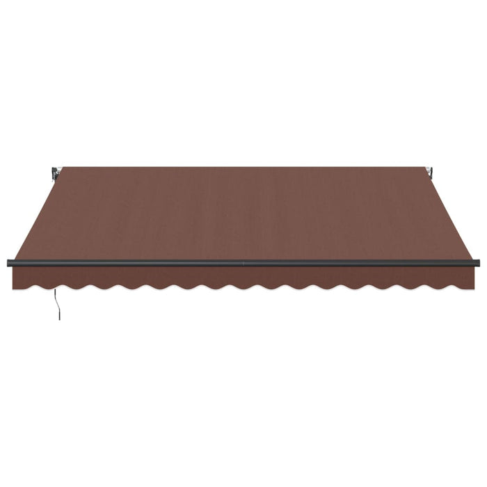 Tenda da Sole Retrattile Automatica con LED Marrone 400x300 cm 3310211