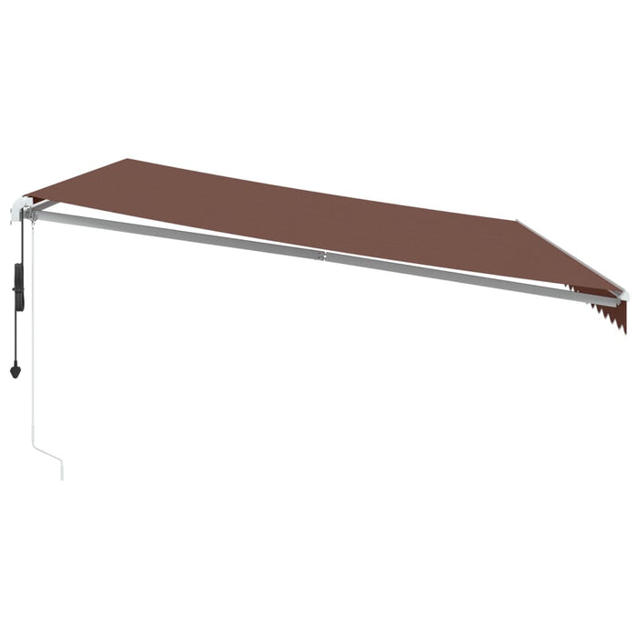 Tenda da Sole Retrattile Automatica Marrone 500x300 cm 3310215