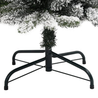 Albero Natale Artificiale Sottile Neve Floccata 240 cm PVC e PE 4019689